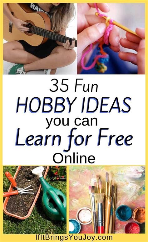 hobby ideen|35 Fun Hobby Ideas You Can Learn for Free